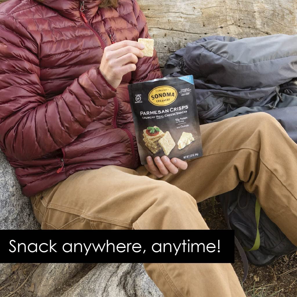 Sonoma Creamery Cheese Crisps, Parmesan, | Savory Snack Cracker | High Protein | Low Carb | Gluten Free | Wheat Free, 10 oz (Pack of 3)