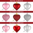 thumbnail image 6 of Valentine's Day Ornaments-27 Pieces Heart-Shaped Ornaments Valentine's Day Heart Baubles Hanging Balls Decorations for Home Hotel Wedding Party, 6 of 8
