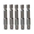 thumbnail image 4 of Chendee 5Pcs Socket Adapter Converter 1/4" Hex Shank To 1/4" Square Drive 50Mm, 4 of 8