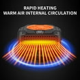 thumbnail image 4 of Vikakiooze 2023 Portable car Heater 12 V Portable Heater for car Heating Fan Defroster Demister Fast Heating Quickly Defrost, Black, 4 of 4