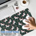 thumbnail image 4 of Long Mouse Pads for Desk,Green Cartoon Unicorn Flower Pattern Desk Mats on Top Of Desks, Desk Mouse Pad Extra Large with 3mm Non-Slip Base and Stitched Edge for Gaming,Office,Work,Home 31.5"x11.8", 4 of 6
