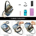 thumbnail image 5 of FORMRS Crossbody Bag for Women Quilted Travel Shoulder Cell Phone Purse with Chain Strap Handbag, Plants and River, 5 of 7