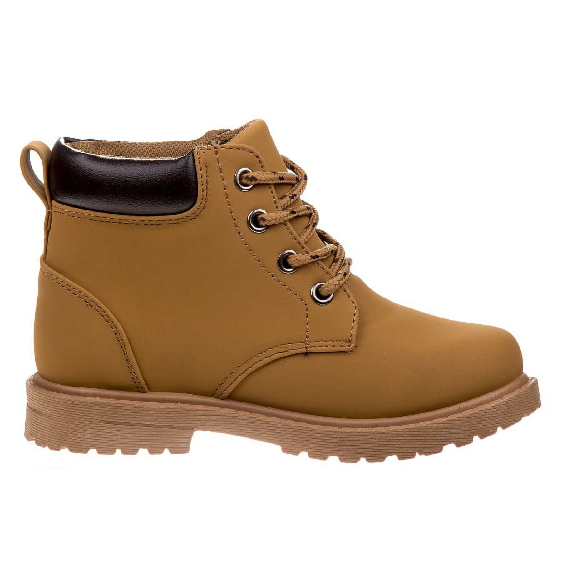 Josmo Unisex Outdoor Kids Lace-up Comfort Casual Boots: Perfect for Outdoor Adventures - Wheat, 4