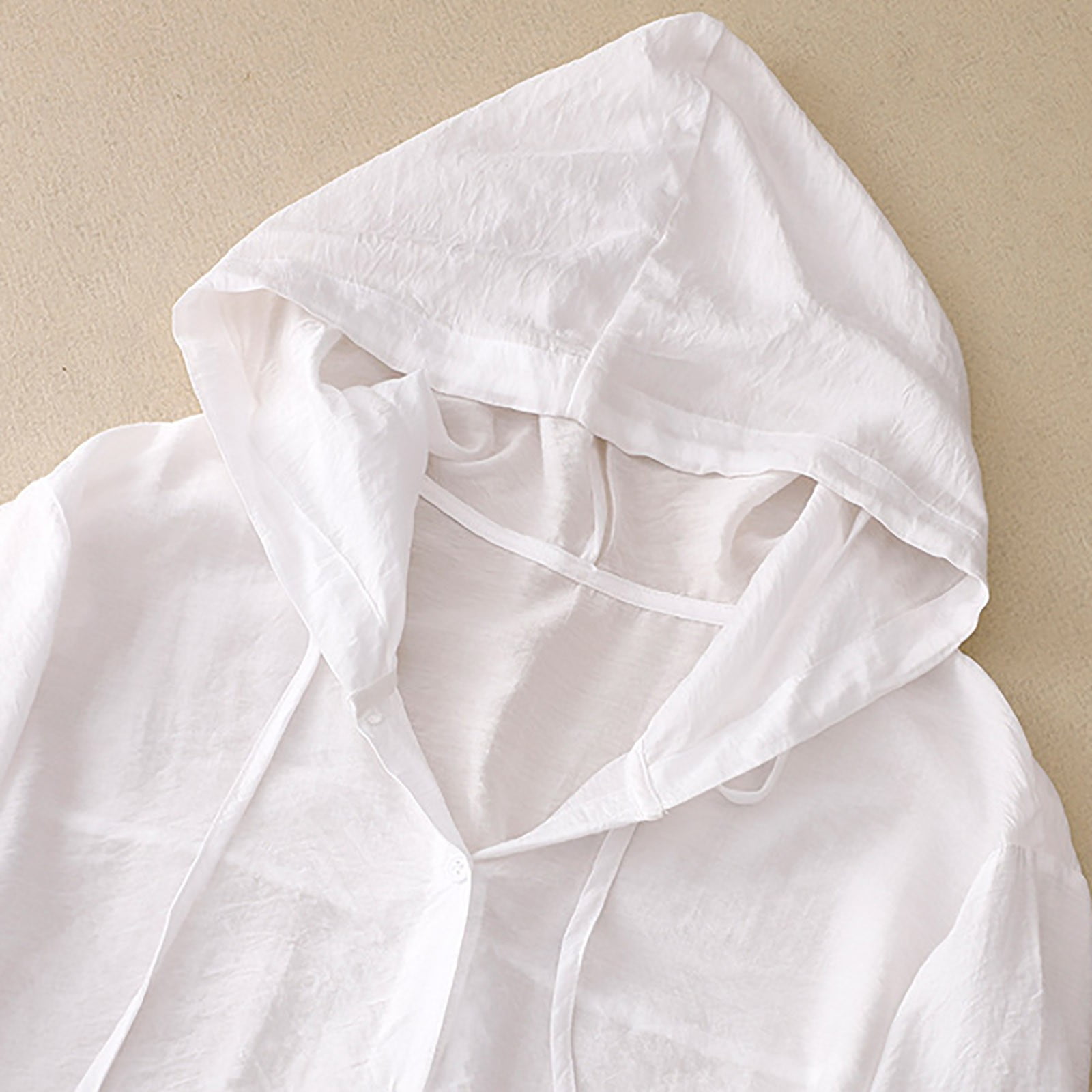 Women Cotton Linen Hoodie Tops 2025 Summer Hooded Long