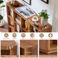 thumbnail image 3 of Leyaoyao Wooden Bookcase, 3-Tier 12 Cubes Storage Cabinet, Modern Floor Standing Storage Shelf Organizer for Living Room, Office, Brown, 3 of 6