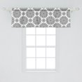 thumbnail image 2 of Ambesonne Black Window Valance, Eastern Mosaic Patterns, 54" X 18", Black, 2 of 3