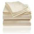 thumbnail image 4 of 1800 Series Embossed Striped Bed Sheet Collection 4-Piece Ultra Soft Microfiber, 4 of 9