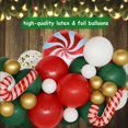 thumbnail image 4 of Kit de arco de guirnalda de globos navideños, paquete de 106, rojo, blanco, verde y dorado, 4 of 5