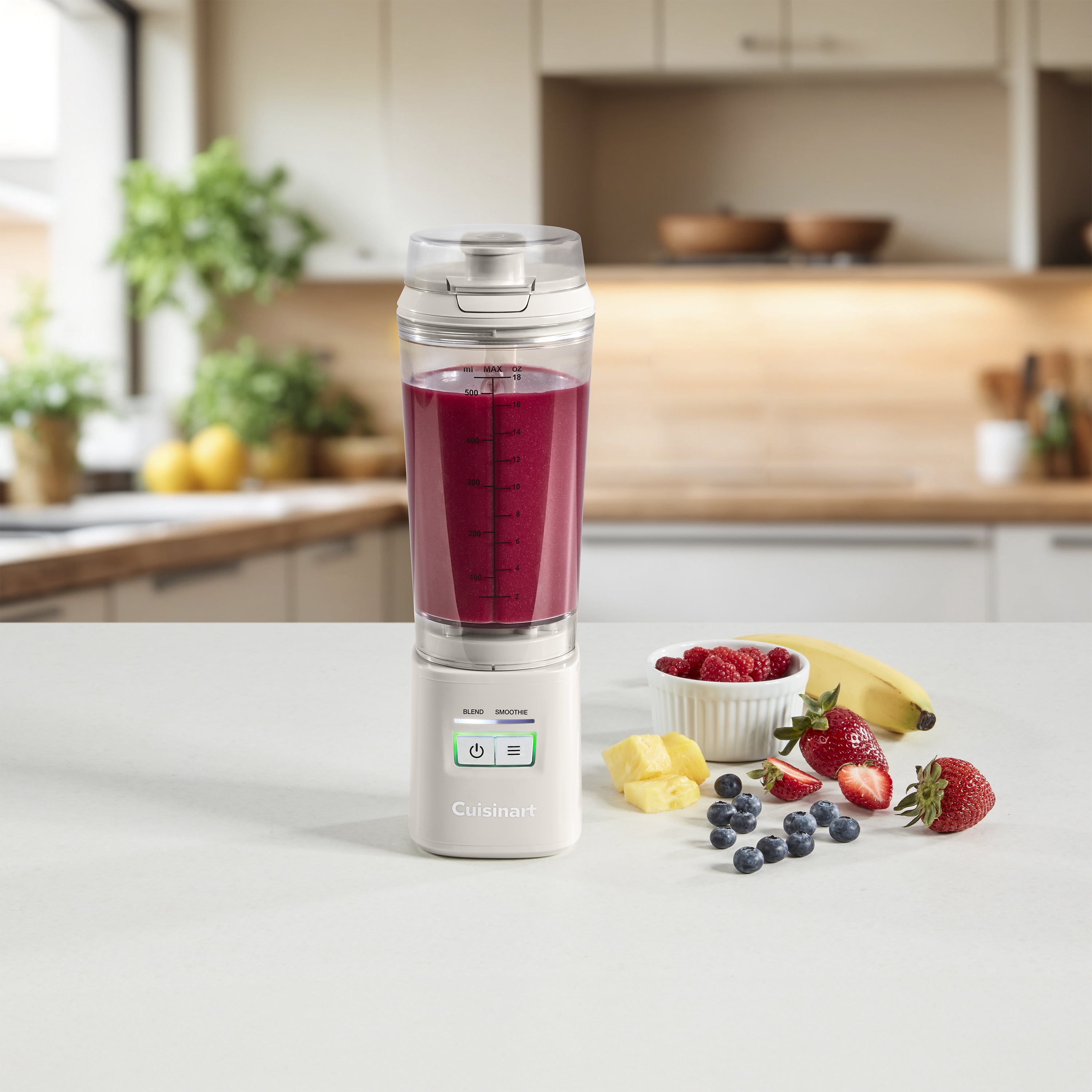 Cuisinart Cordless Rechargeable Portable Blender for Smoothies & Shakes, Personal Smoothie, Compact For Travel, On-the-Go Use, Tan, PBL-100