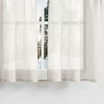 thumbnail image 5 of Fragrantex Elegant Natural Linen Semi Sheer Curtains -40"Wx95"L, Living Room Grommet Top, Set of 2, 5 of 6