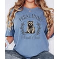 thumbnail image 2 of Feral Moms Social Club Shirt for Women Funny Raccoon Mom Tee Blue Jean Shirt Adult X-Large, 2 of 4
