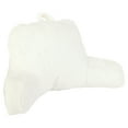 thumbnail image 4 of (2 pack) Mainstays Faux Fur Plush Bedrest Pillow, Specialty Size, Ivory White, 4 of 9