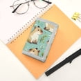 thumbnail image 7 of JIALIOU Nylon Trifold Card Wallet with ID Window Zipper Pocket for Men Women Teen Cute Capybara and Leaf, 7 of 7