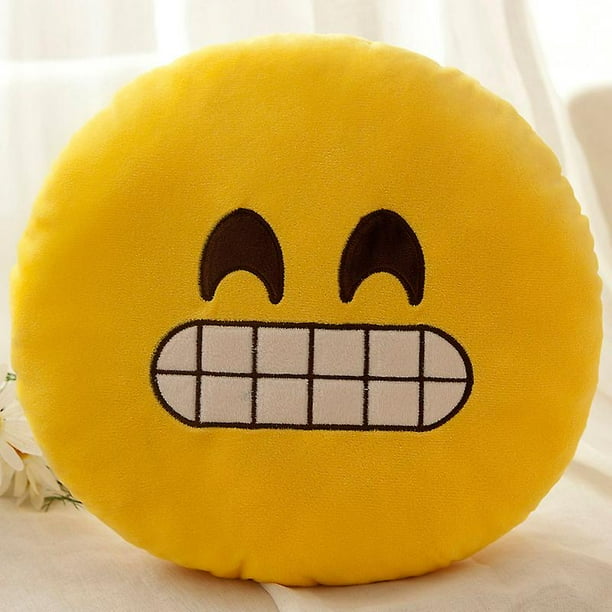 Emoji Pillow Soft Plush Emoticon Round Cushion Stuffed Toy For