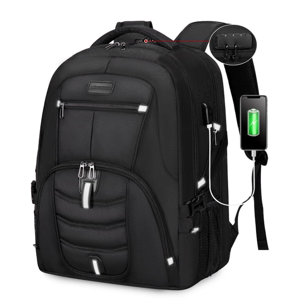 Mochila LOVEVOOK para portátil de viaje, impermeable, antirrobo, 45 L