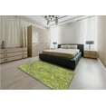 thumbnail image 5 of Ahgly Company Machine Washable Indoor Rectangle Transitional Green Area Rugs, 7' x 10', 5 of 7