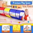 thumbnail image 6 of Ruseen Kids Play Tunnel, Colorful Pop-Up Crawl Tent with Mesh Sides for Toddlers, Babies, and Pets, 6 of 10