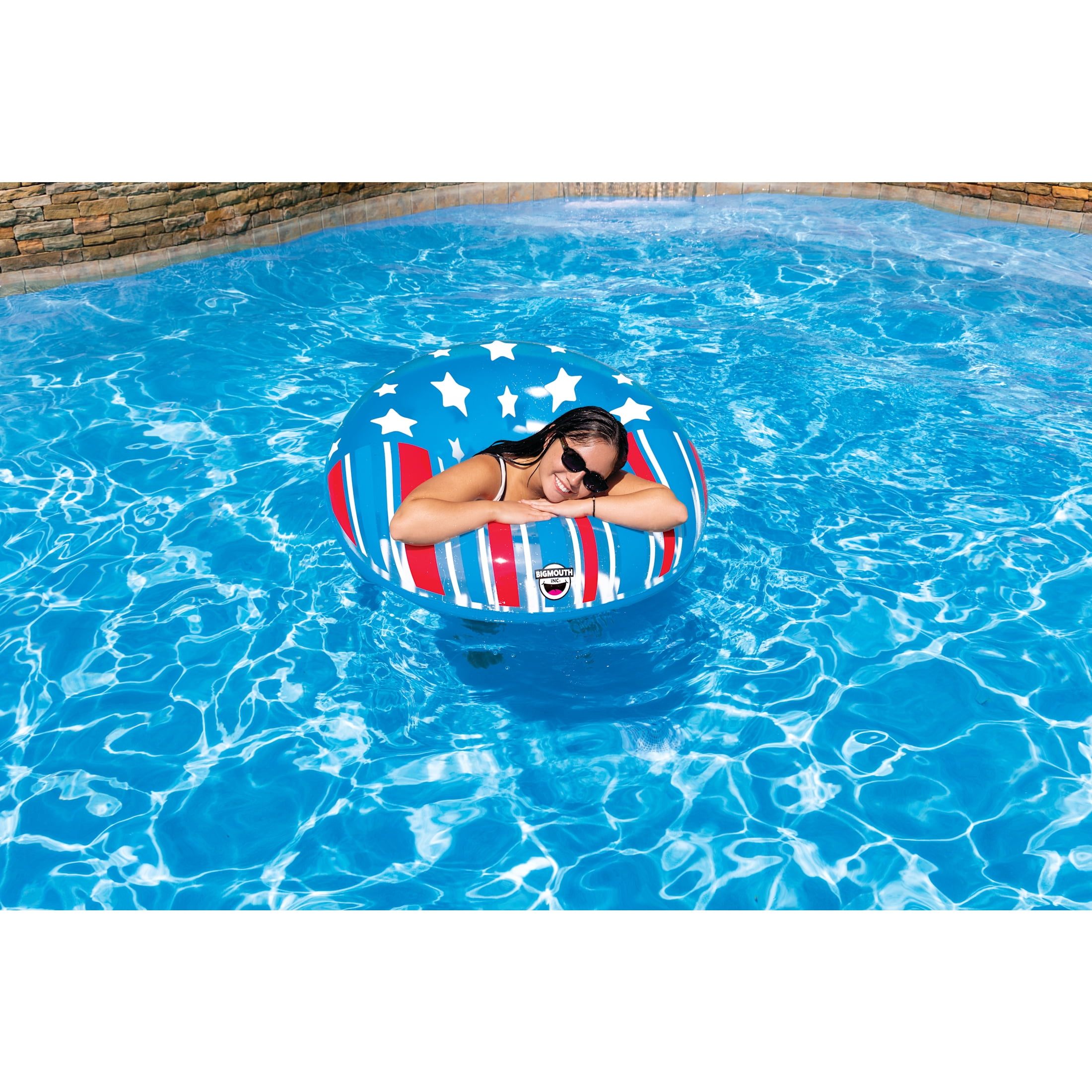 BigMouth Stars & Stripes 36" Ring Pool Float – 250th Celebration Edition