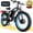 Black Blue, variant on 5000W (Peak) Electric-Bike, 60V 25AH Battery Electric Bike for Adults, Dual-Motor-Ebike 50MPH Ebike, 26*4.0 Fat Tire Ebike, AWD 21-Speed E-Mountain Bicycle for Off-Road Snow Sand UL 2849
