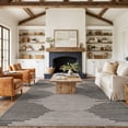 thumbnail image 6 of World Rug Gallery Area Rug Bohemian Stripe Jute Rug Carpets for Living Room Rugs for Sale - CREAM 8'x12', 6 of 8