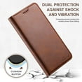 thumbnail image 3 of For Google Pixel 8 Pro,Decase Premium PU Leather Folio Stand Folding Magnetic Closure Wallet Case,Minimalist Anti-Scratch Shockproof Phone Cover,Designed for Google Pixel 8 Pro - Brown, 3 of 6