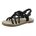 thumbnail image 1 of Handmade Hemp Gladiator Rope Sandals For Women Summer Women's Shoes, 1 of 5