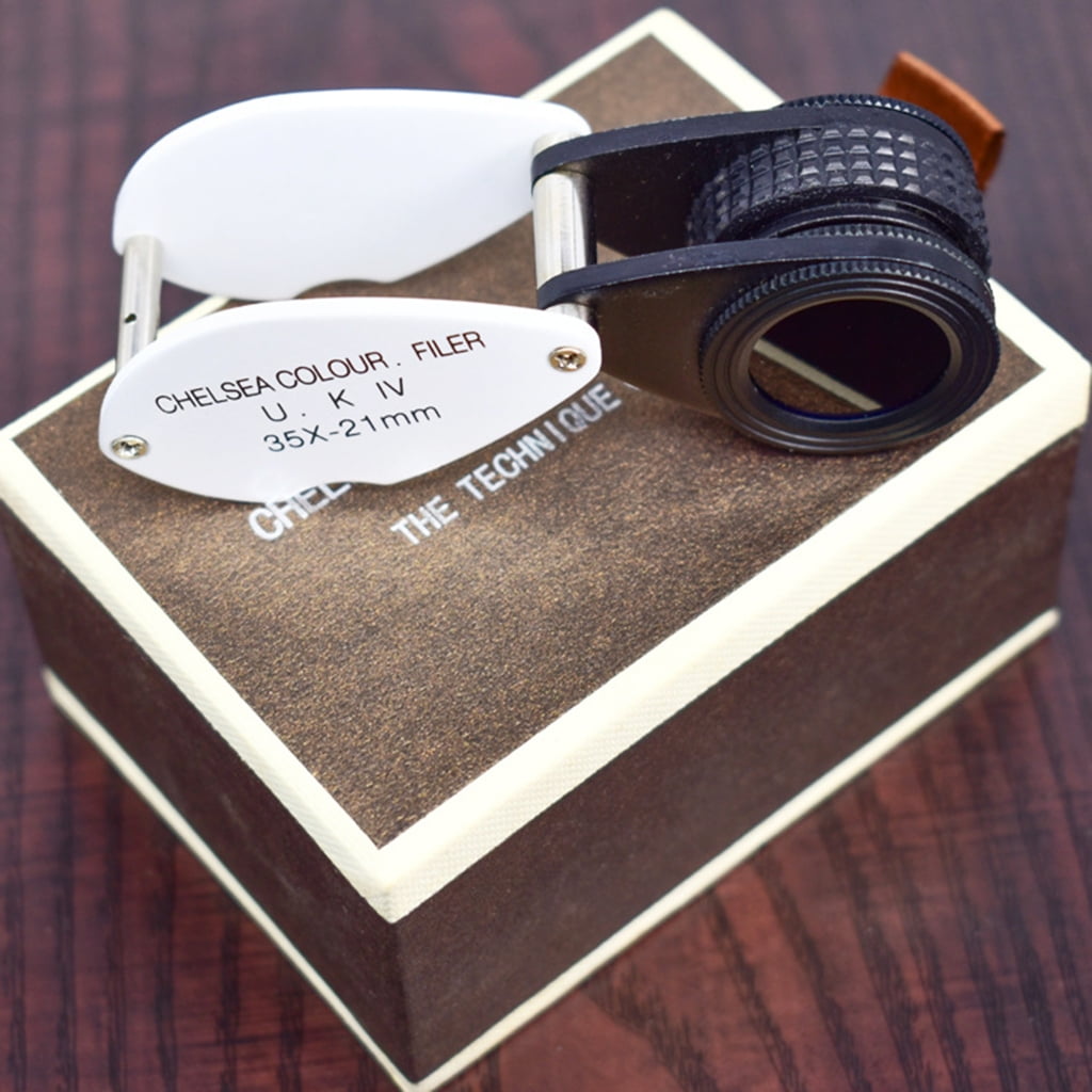 MOMOJIA Handheld-Magnifier Magnifying Glass Optical Lens Jewelery Loupe-Folding Jeweler