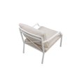 thumbnail image 3 of Pemberly Row 4-piece Modern Aluminum Frame Outdoor Sofa Set in White, 3 of 8