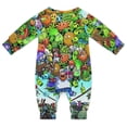 thumbnail image 2 of Plants Vs Zombies Baby Long Sleeve Footless, Infant Playsuit Romper Jumpsuits for Boys Girls, 2 of 8