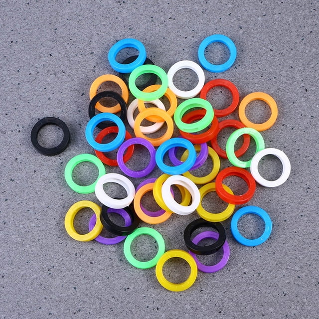 OUNONA Lot de 50 Capuchons de Clés Colorés Assortis Décoration Organisation des Clés