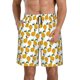 thumbnail image 1 of Balery Yellow Pears Traje de Baño Estilo Hawaiano para Hombre, Shorts de Secado Rápido con Bolsillos-Small, 1 of 6