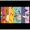 thumbnail image 2 of Women's Pokemon Character Box-up Rainbow Graphic Tee Black Large, 2 of 4
