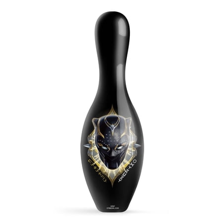Marvel Avengers Black Panther Wakanda Forever Badge Official Size and Weight Bowling Pin