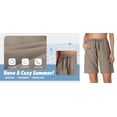 thumbnail image 5 of Rosvigor Womens Hiking Cargo Shorts Quick Dry Athletic Shorts for Women Golf Casual Summer Shorts with Pockets, 5 of 8