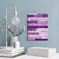 thumbnail image 3 of Inspirational Quotes Wall-Art - Purple Canvas Wall Decor For Bedroom - Motivational Posters For Girls Room Ready To Hang Size 12" x 16", 3 of 6