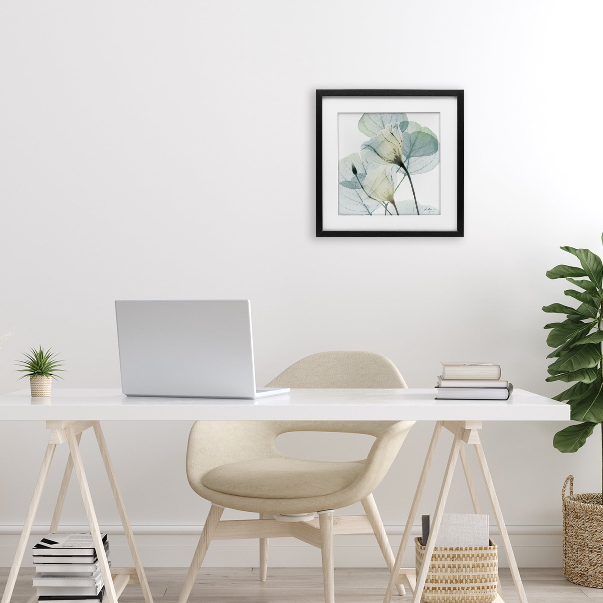 Stupell Industries Divine Fate Petals Black Framed Print Under Glass, design by Albert Koetsier