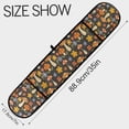 thumbnail image 3 of Dailycode Double Sided Oven Mitt with Loop Heat Resistant Kitchen Long Potholders 7" x 35" Retro Groovy Flowers Mushrooms, 3 of 6
