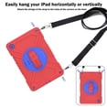 thumbnail image 2 of Shockproof Protective Case for Samsung Galaxy Tab A11+/ A11 Plus 11" 2026(SM-X230/X236), Rugged Heavy Duty Cover with 360° Rotating Kickstand, Adjustable Shoulder Strap,Red Blue, 2 of 8