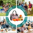 thumbnail image 6 of Ckdifva Whales and Snow Cooler Bag Cooler Cooling Tote Lunch Bag Lunch Box Front Pocket with Shoulder Strap, 6 of 6
