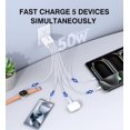 thumbnail image 2 of Cargador de pared USB C CSODINCE 50W 5 puertos PD+QC 3.0 para iPhone, 2 of 8