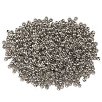 500Pcs Metal Round Crimp Beads for DIY Jewelry Making, Spacer Loose Stopper Terminators Tips Clamp End Stopper Spacer Beads for Necklace Bracelet Platinum Plating