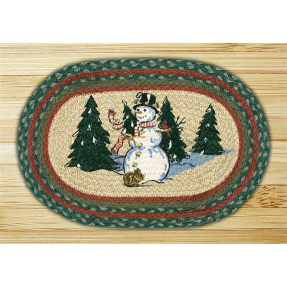 Capitol Importing 81-246WW Winter Wonderland - 10 in. x 15 in. Hand Printed Oval Swatch