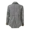 thumbnail image 2 of Inkach Women Business Attire Print Long Sleeve Suit Coat Tops Jacket, 2 of 4