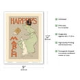 thumbnail image 2 of Harper's Magazine - March 1895 - Vintage Advertising Poster by Edward Penfield - Master Art Print (Unframed) 9in x 12in, 2 of 4