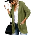 thumbnail image 2 of No Buttons Open Front Women Casual Knit Cardigans, 2 of 4