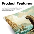 thumbnail image 2 of Sea Lion Decorative Pillows Covers with Unique Patterns for Bed, Home Decor - Set of 2 Pillow Inserts - Available in 16x16, 18x18, 20x20 Inches for Various Occasions, 2 of 6