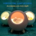 thumbnail image 3 of Cat House Atmosphere Light, USB Charging LED Small Night Light-Nightstand Light, 5 by 5 by 5.6 Inches (Pink), 3 of 8