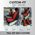 thumbnail image 3 of For 2018–2023 Honda Odyssey FH Group Neoprene Custom Fit Waterproof Car Seat Covers - Full Set Red, 3 of 6