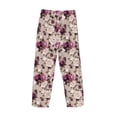 thumbnail image 5 of Goofa Rose Flowers Printed Soft Pajama Pants for Men, Wide Leg Comfy Casual Lounge Yoga Pants-Medium, 5 of 9