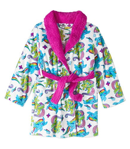 My Little Pony Toddler Girls Blue Fleece Rainbow Dash Bath Robe Housecoat 